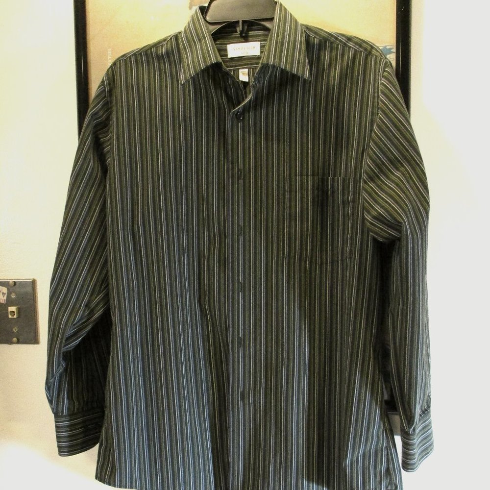 🚀 $7 Series 🚀 Men's Striped Button Down 15 1/2